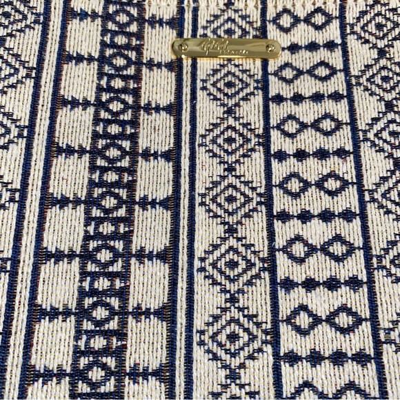 Gigi New York All in One Bag Navy and Cream - Picture 3 of 3